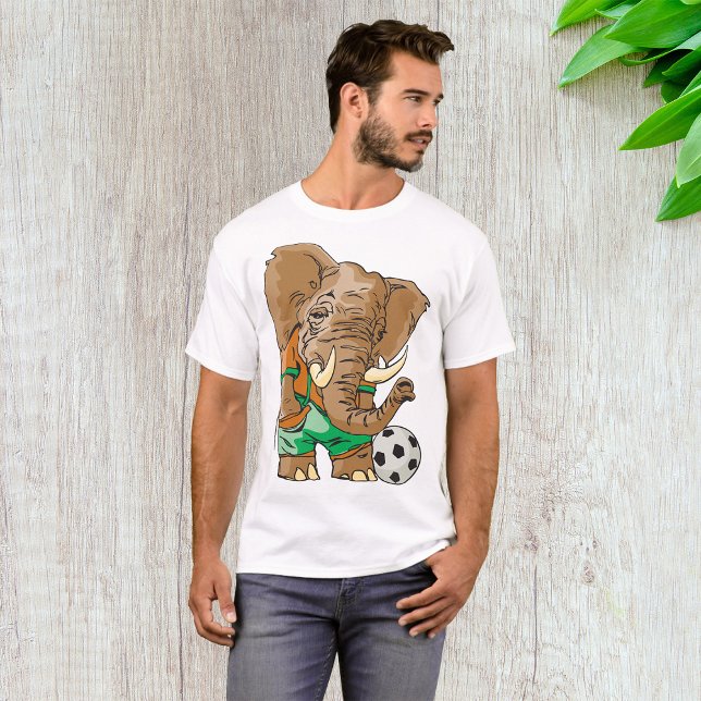 Elephant Soccer Player Funny Sports Animal  T-Shirt (Creator Uploaded)