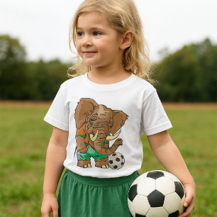 Elephant Soccer Player Funny Sports Animal  T-Shirt