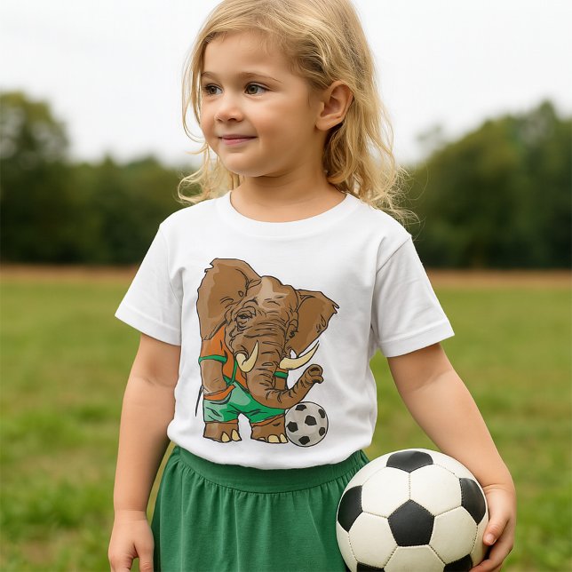 Elephant Soccer Player Funny Sports Animal  T-Shirt (Creator Uploaded)