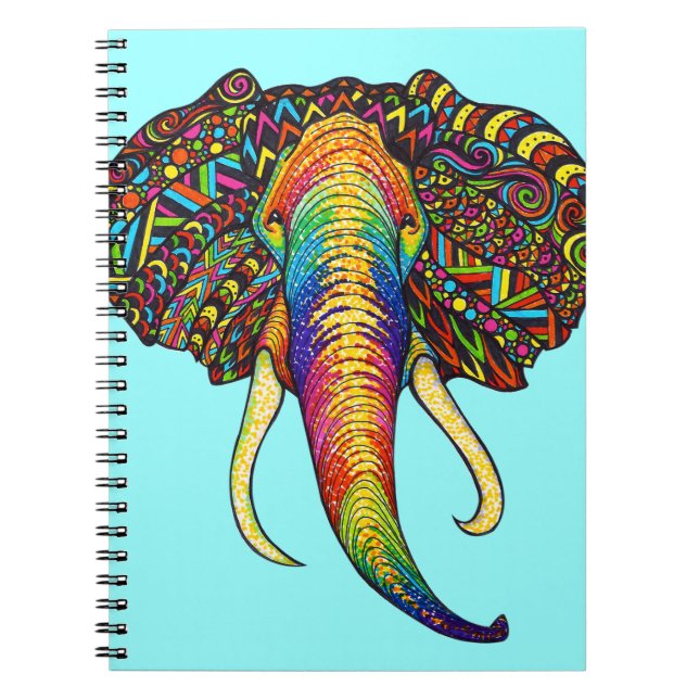 Elephant Spiral Notebook (Front)