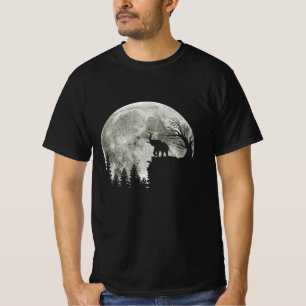 elephant standing on moon halloween T-Shirt
