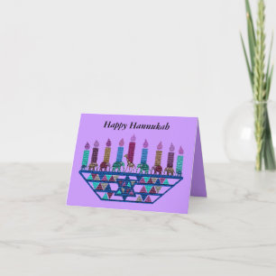 Elephant Star Menorah Cards
