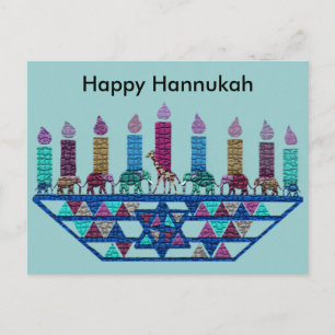 Elephant Star Menorah Postcards