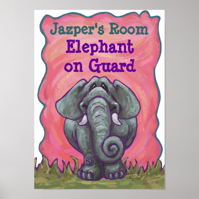 Elephant Stationery Poster (Front)