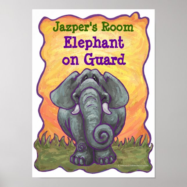 Elephant Stationery Poster (Front)