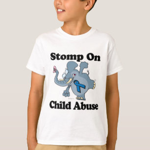 Elephant Stomp On Child Abuse T-Shirt
