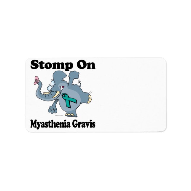Elephant Stomp On Myasthenia Gravis Label (Front)