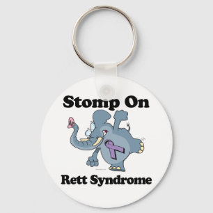 Elephant Stomp On Rett Syndrome Key Ring
