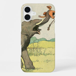 Elephant Story Book Drawing iPhone 16 Plus Case