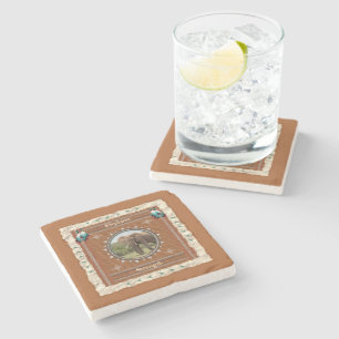 Elephant Strength Energy Stone Coaster