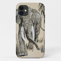 Elephant Strolling Through Wooded Savanna Art