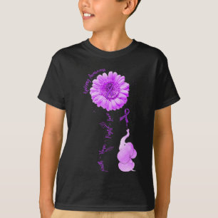 Elephant Sunflower Faith Hope Fight Love Epilepsy T-Shirt