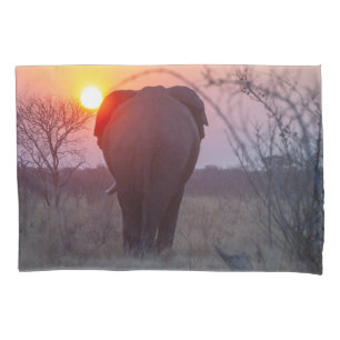 Elephant Sunset Pillowcase