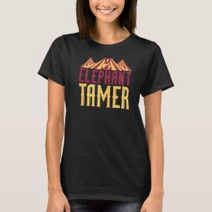 Elephant Tamer Backprint Circus & Clown T-Shirt