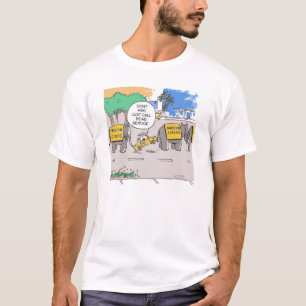 Elephant Taxi Line cartoon shirt