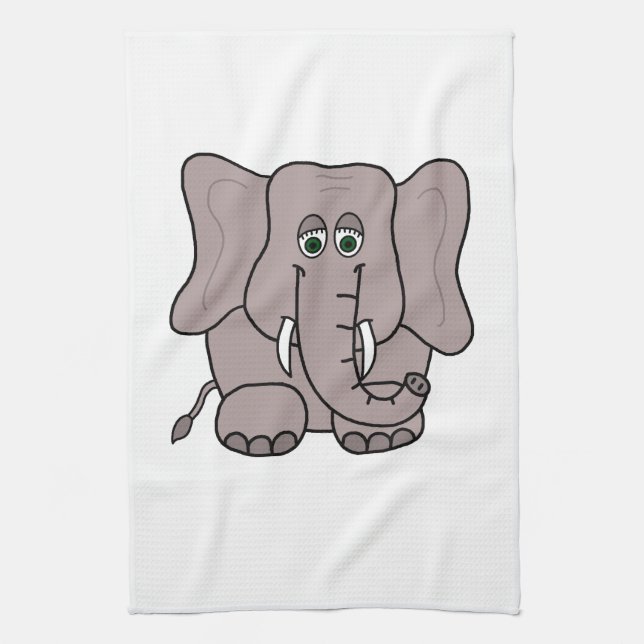 Elephant Tea Towel (Vertical)