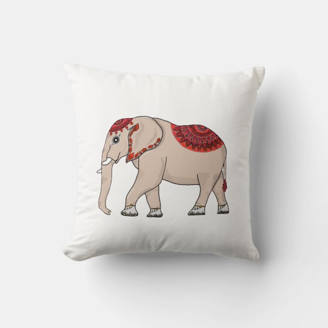 Elephant Thai style. Cushion (Front)