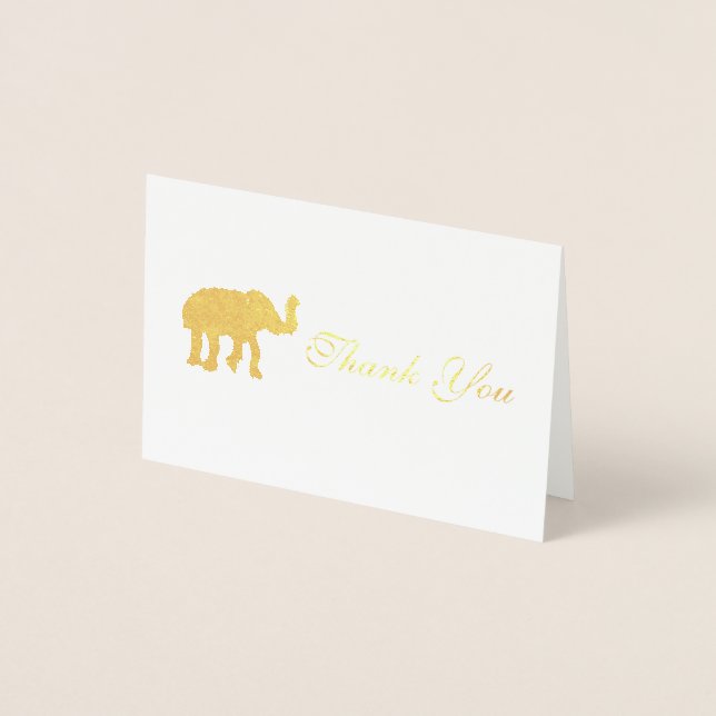 Elephant Thank You Card (Front)