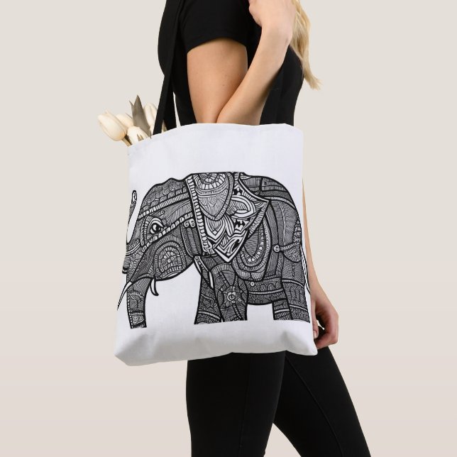 Elephant Tote Bag (Close Up)