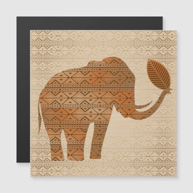 Elephant Tribal Art Design (Front/Back)