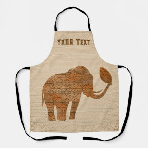 Elephant Tribal Art Design Apron