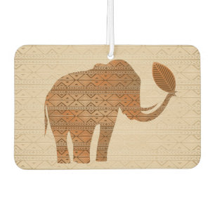Elephant Tribal Art Design Car Air Freshener
