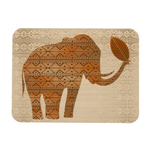 Elephant Tribal Art Design Magnet