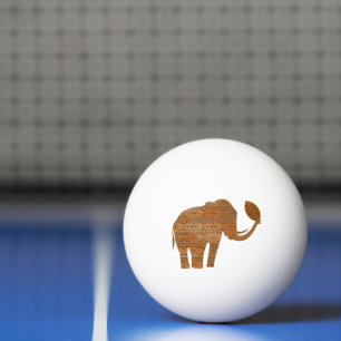 Elephant Tribal Art Design Ping Pong Ball