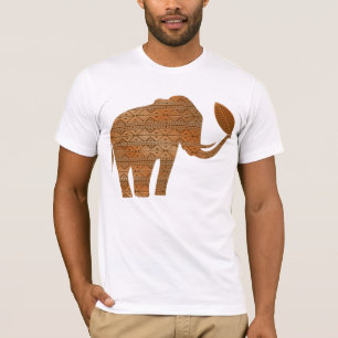 Elephant Tribal Art Design T-Shirt