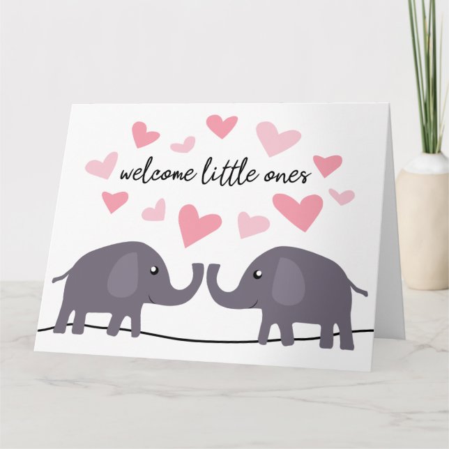 Elephant Twins Card (Front)