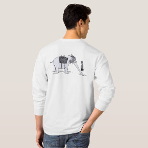 Elephant Upgrade men white long sleeve shirt back