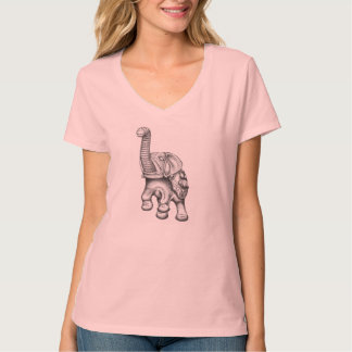 Elephant V-Neck T-Shirt