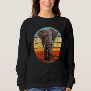 Elephant - Vintage Retro Sunset - Elephant Paradis Sweatshirt