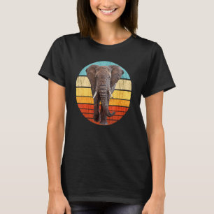 Elephant - Vintage Retro Sunset - Elephant Paradis T-Shirt