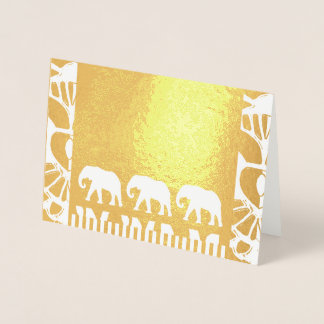 Elephant Walk Foil Card