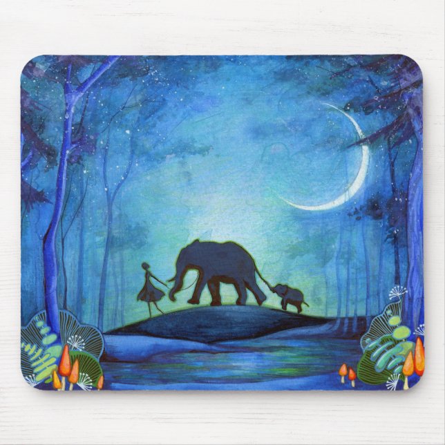 Elephant Walk Mouse Pad (Front)