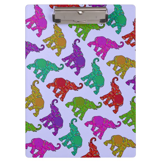Elephant Walk pattern tiles design Clipboard (Front)