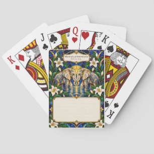 Elephant Wedding Guest Book Signing Deck Playing Cards