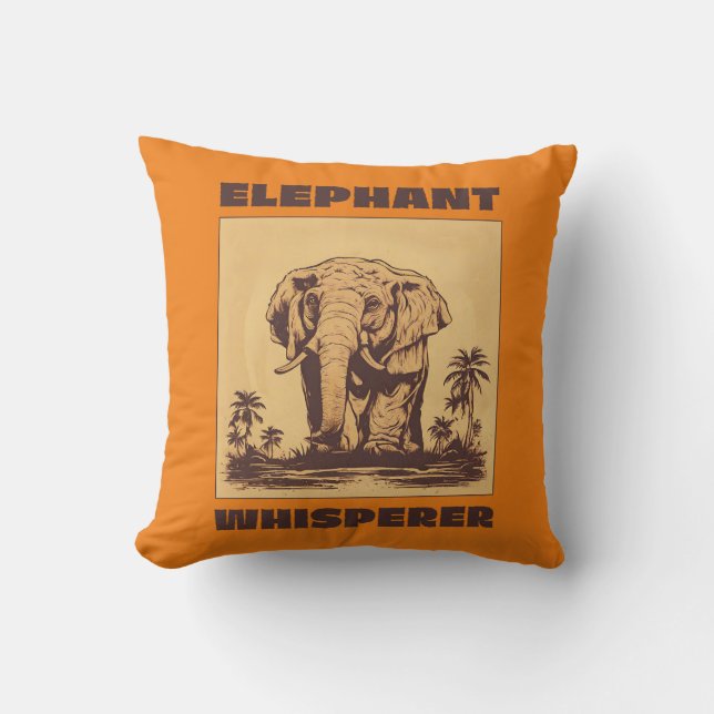 Elephant Whisperer Cushion (Front)