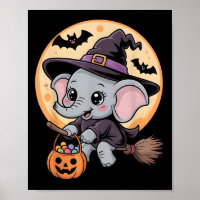 Elephant Witch Hat Pumpkin Halloween Costume Men W