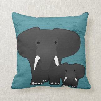 Elephant with a baby cushion