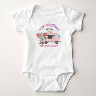 ELEPHANT WITH A BOBA TEA  BABY BODYSUIT
