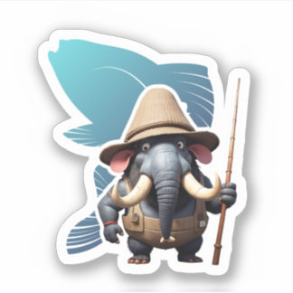 elephant with a reliable fishing style