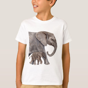 Elephant with Baby Elephant T-Shirt