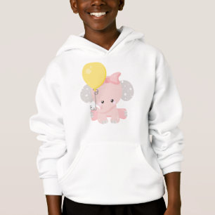 Elephant With Balloon, Cute Elephant, Crown, Stars