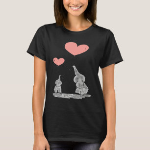 Elephant  with Balloon Heart Unisex T-Shirt