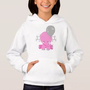 Elephant With Balloon, Pink Elephant, Cute Animal