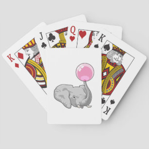 Elephant with Balloon Playing Cards