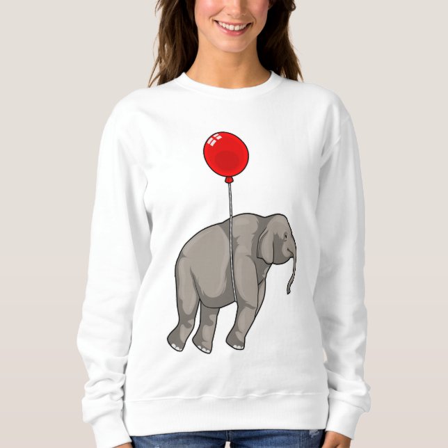 Elephant with Balloon Sweatshirt (Front)