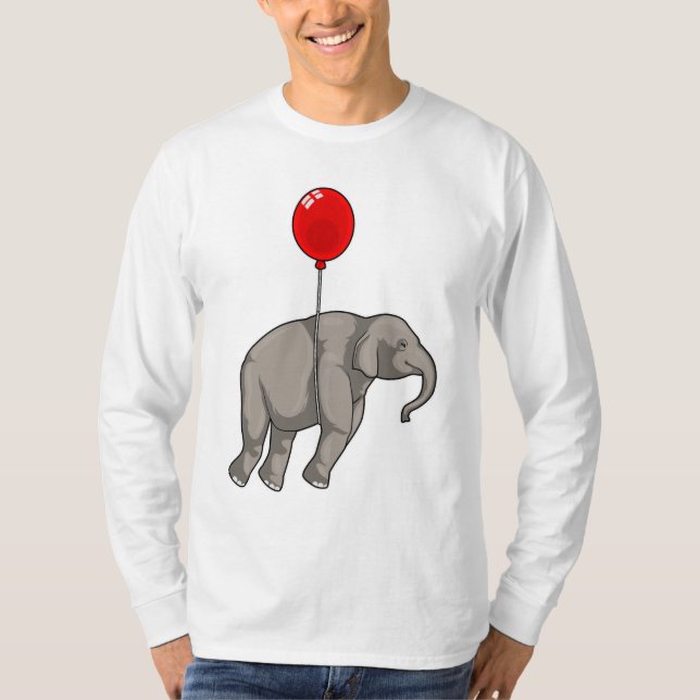 Elephant with Balloon T-Shirt (Front)